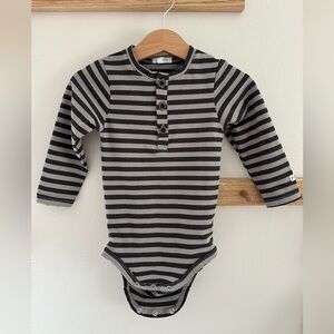 Kindly the label striped bodysuit NWOT